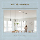 Wire Rope Hanger, Stainless Steel Snap Hook, Multifunctional fastener for hanging lights and garage tools, easy to install Silver M3.5