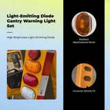 Light-emitting diode emergency warning light bar, flashing light, tow vehicle light, universal 12V-24V 3 Colors Set Bulb type