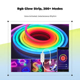 RGB light-emitting diode luminous Rope Light, universal serial bus Powered, Music Sync, Flexible Strip Lights USB 400cm