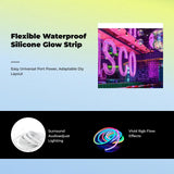 RGB light-emitting diode luminous Rope Light, universal serial bus Powered, Music Sync, Flexible Strip Lights 24V 600cm