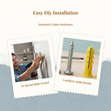 Wall Anchor Expansion Tube Set, Automatic Screws, Multipurpose Installation Assortment, High Strength, DIY & Furniture Projects White 4+4pcs