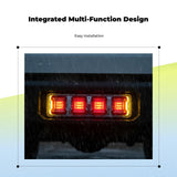 Waterproof sequential flowing brake light-emitting diode for vehicles, universal 24V assembly Right other