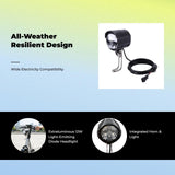 Headlight, 2-in-1 light-emitting diode Headlamp & Horn, Waterproof, Multipower #2 other