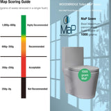 1.1/1.6 GPF -Piece Toilet for bathrooms,Siphonic S-trap