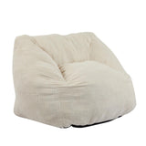 Olbia Indoor Bean Bag Chair, Beige Faux