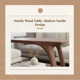 Black Walnut Hardwood Round Side Table, Modern Living Room, Sofa End Table