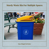 Outdoor Trash Can, 240L Large Capacity, sturdy Duty, With Lid, Commercial