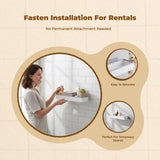 Bathroom Storage Rack, Wall-Mounted, Multifunctional Organizer, Over Toilet Shelf 2 Packs Gray Black