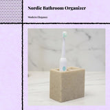 Electric Toothbrush Holder, Bathroom Organizer, Large Capacity, Nordic Design Jade Green Large