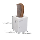Electric Toothbrush Holder, Bathroom Organizer, Large Capacity, Nordic Design White Marble Single