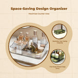 Makeup Organizer, Waterproof Pull-Extendable Drawer, Bathroom Counter Storage, Multi-Purpose Vanity Organizer Transparent Drawer 1Layer
