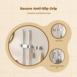 Wall-Mounted Mop Holder, Suction Organizer, Bathroom Cleaning Storage Suction Cup 2pcs