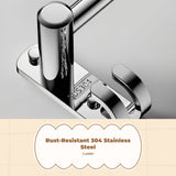 304 Stainless Steel Towel Rack, No-Drill Wall-Mounted Bathroom Organizer, Space-Saving Shelf Stainless Steel 40cm
