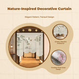 Chinese Ink Painting Doorway Curtain, New Chinese design Room Divider, No-Drill Hanging Screen for Living Room, Study, Tea Room, Privacy Decoration Huaniao 4pcs 150