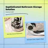 Electric Toothbrush Organizer, Waterproof Storage Stand, Bathroom Countertop Holder Tall Holder