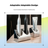 Electric Toothbrush Organizer, Waterproof Storage Stand, Bathroom Countertop Holder Short Holder