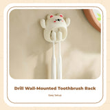 Toothbrush Holder Bathroom Organizer, No Cute Panda Design Yellow