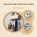 Wooden Key Holder, Entryway Organizer, Creative Wall Decor Sign, Desktop Display