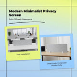 Desk Divider, Privacy Screen, Partition Board, Freestanding, Office, Student Light Gray 40*80cm