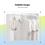 Folding Clothes Hanger, Non-Slip, Portable, Travel Organizer, Multi-Functional Gray 10pcs