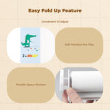 Cartoon Light-Blocking Curtain, Kid's Room, Cute Creature Design, Living Room, Easy to Install Coffee Bear