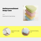 Soap Holder, Leak-resistant Round Soap Case, Portable Organizer for Travel, Keeps Soap Dry Round Green