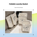 Foldable Laundry Hamper, Foldable Clothes Basket with Lid, Home Organizer Hat Dog L