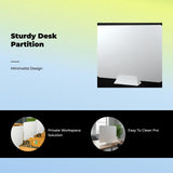 Desk Privacy Panel, PVC Partition Board, Light Shield, Office, Study, Easy Installation 40x30cm Multicolor
