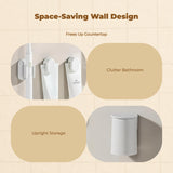 Electric Toothbrush Holder, sleek Bathroom Organizer 1 Holder 1 Squeezer