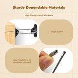 Furniture Anti-Tip Straps, Adjustable Nylon Anchor Kit, Child and tremor Resistant, Securely Fastens Cabinet and Chest of Drawers Wide Steel White