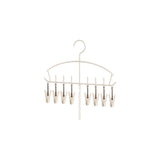 Hat Organizer, Multifunctional Hat Holder, Closet Storage Hook, Space-Saving Holder Cream 8 Clips 1pc