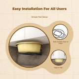 Washbasin Rack, Non-Hanging Organizer, Adjustable Hook, Bathroom Storage Silver 2 Pack