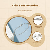 Anti-Tip Furniture Anchor, No-Drill Straps, Child Proofing, Secure Cabinet, Shelf Unit, Home White Wide