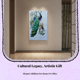 Suzhou Embroidery, Peacock Decorative Hanging Painting, Silk Art, Home Decor