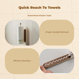 Paper Towel Holder, Wall Mount, Kitchen Organizer, Multipurpose Rack