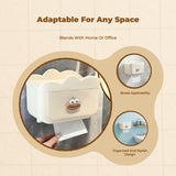 Bathroom Toilet Paper Holder Tissue Box, Waterproof Storage Shelf