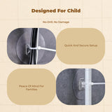 No-Drill Furniture Anchors, Child Anti-Tip Straps, Automatic Wall Cabinet Fastener