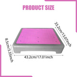 Step Stool Kitchen Platform Stepping Stool for Chair Office Elderly Disabled Gray Pink