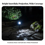 Snowflake Lamp Light Waterproof Christmas Light Lamp High Brightness Decorative Lighting for Homeowners, Party Hosts, Garden, Yard, Indoor Au No Remote Control