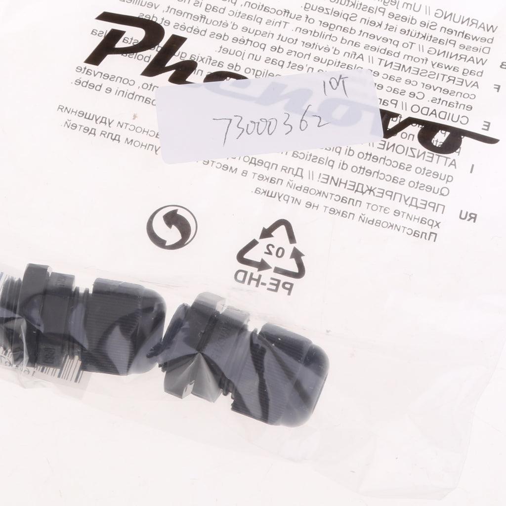 Maxbell pack of 10Pcs Black Cable Glands Waterproof Cable Gland Joints with Locking Nut M16