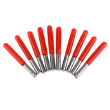 10Pcs 30 Degree 0.4mm V-shape Carbide PCB Engraving Bit CNC Router Tool 60mm