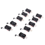 Maxbell 10 Pieces V-156-1C25 Micro Limit Switch Long Hinge Roller Momentary SPDT - Aladdin Shoppers
