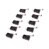 Maxbell 10 Pieces V-156-1C25 Micro Limit Switch Long Hinge Roller Momentary SPDT - Aladdin Shoppers