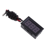 Maxbell 2x LED DC12V Digital Thermometer Mini Temperature Probe -50-110 Celsius Red