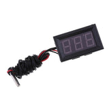 Maxbell 2x LED DC12V Digital Thermometer Mini Temperature Probe -50-110 Celsius Red