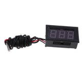 Maxbell 2x LED DC12V Digital Thermometer Mini Temperature Probe -50-110 Celsius Red