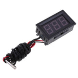Maxbell 2x LED DC12V Digital Thermometer Mini Temperature Probe -50-110 Celsius Red