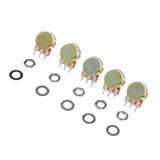Maxbell 5Pc Single Linear 10mm Potentiometer Rotary 3 Pin with Nuts And Washers 10K - Aladdin Shoppers