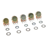 Maxbell 5Pc Single Linear 10mm Potentiometer Rotary 3 Pin with Nuts And Washers 10K - Aladdin Shoppers