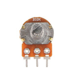 Maxbell 5Pc Single Linear 10mm Potentiometer Rotary 3 Pin with Nuts And Washers 10K - Aladdin Shoppers